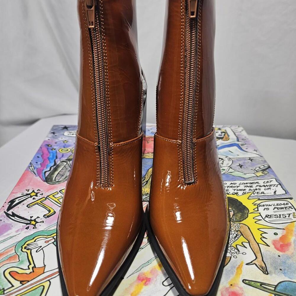 NIB Jeffery Campbell Brickell Zip Front Boots. Fr… - image 4